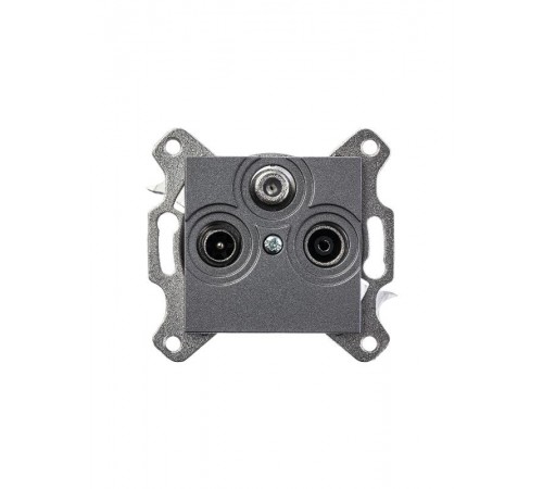 ABB Levit Сталь Розетка TV-R-SAT единственная  5011H-A03303 69W  2CHH083303A6069  ABB