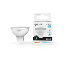 Лампа светодиодная LED 5,5Вт GU5.3 220В 4100К Elementary MR16  13526  Gauss