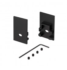 Заглушка SL-COMFORT-2542 BLACK c отверстием (arlight, Металл)  031737  Arlight