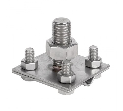 Зажим прута на штыре, пластина d(56x56)мм Ni EKF PROxima   lp-g6606-e1302-ni   EKF