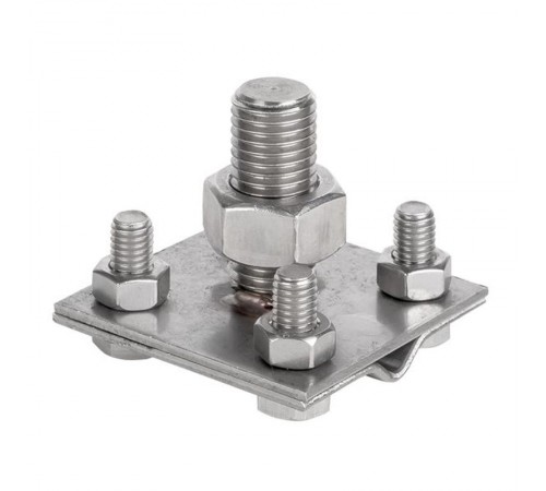 Зажим прута на штыре, пластина d(56x56)мм Ni EKF PROxima   lp-g6606-e1302-ni   EKF