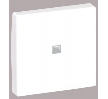 Simon Connect Клавиша с бесцвет.окошком для кноп.выкл. с подсв. К304, К45, графит  K114-14  Simon