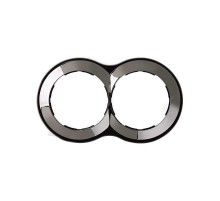 Simon 88 Рамка декоративная, 2 поста, круг в круге, S88, воронёная сталь  88620-35  Simon