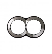 Simon 88 Рамка декоративная, 2 поста, круг в круге, S88, воронёная сталь  88620-35  Simon