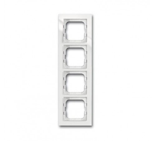 Рамка 4-постовая, для монтажа заподлицо, серия axcent, цвет белый  1753-0-4124   2CKA001753A4124  ABB