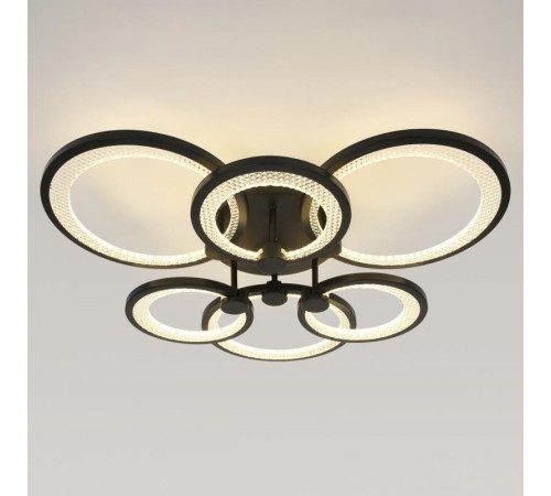 Светильник потолочный светодиодный  Модерн Odry CLL-1-117-RC BK с ДУ 117W 3000-6500К черный  Б0069752  ЭРА