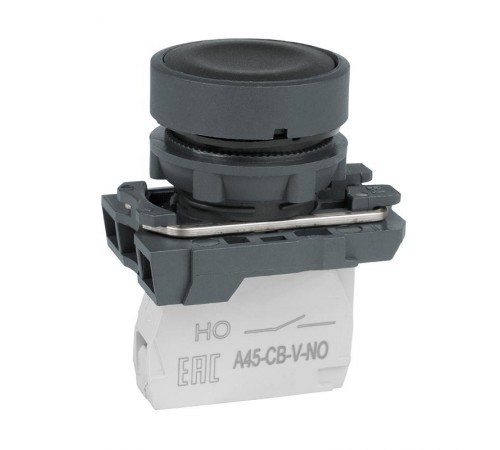 Кнопка OptiSignal D22 C5-P-210 черная пластик 1НО XB5AA21 332180 КЭАЗ