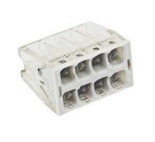 Клемма СМК 2273-248 (с пастой) 8 отверстий 0,5-2.5мм2 (4шт.) EKF PROxima  plc-smk-2273-248r  EKF