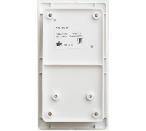 Glossa Белый Блок: Розетка и 3-кл. Выключатель  GSL000176  SE