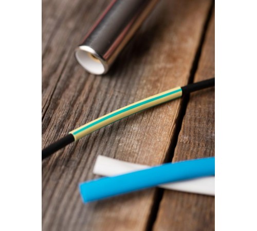 Термоусаживаемая трубка ТУТ нг 2/1 жел-зел EKF PROxima  tut-2-yg  EKF