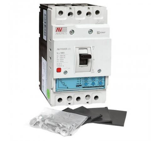 Выключатель автоматический AV POWER-1/3 100А 50kA ETU2.0  mccb-13-100-2.0-av  EKF