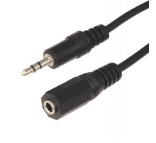 Шнур Стерео 3,5 мм гнездо - Стерео 3,5 мм штекер, длина 1,5 метра  17-4003  REXANT
