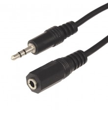 Шнур Стерео 3,5 мм гнездо - Стерео 3,5 мм штекер, длина 1,5 метра  17-4003  REXANT