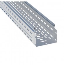 Лоток перфорированный металлический 100х100х3000-0,7мм (24м) HDZ EKF   L10010001-HDZ   EKF