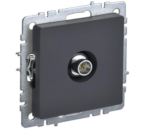 BRITE Розетка TV оконечная РТВ11-0-БрГ графит   BR-A10-O-K53  IEK