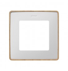 Simon 82 Рамка декоративная, 1 пост, Select, S82 Detail, белый-дерево (Бук)  8201610-270  Simon