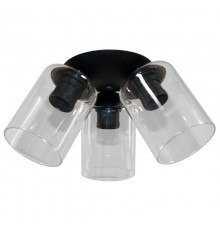 Светильник "Колокольчик" 131 черн. (Плафон 8557) НПБ 01-3х60-197 Е27  1005404658  Элетех