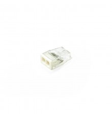 СМК быстроразъемная сечение 0,5 - 2,5 мм  2-проводная прозрачная / белая (100 шт/уп)  PR08.22863  Промрукав