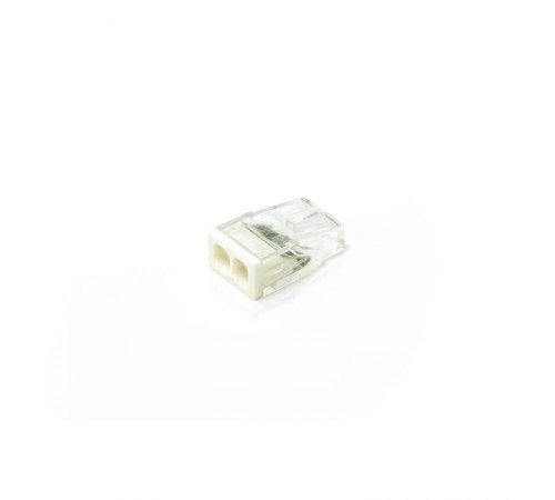 СМК быстроразъемная сечение 0,5 - 2,5 мм  2-проводная прозрачная / белая (100 шт/уп)  PR08.22863  Промрукав