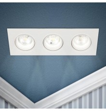 Светильник встраиваемый точечный KL92-3 WH MR16/GU5.3 белый, пластиковый  Б0054376  ЭРА