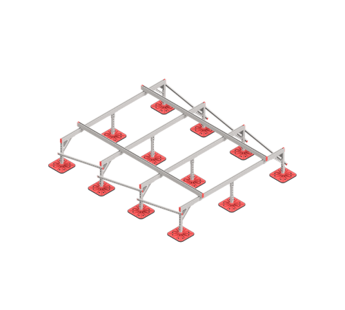 Опорная конструкция для установки оборудования TECHNORAPTOR FOOT 2500х3000 тип 2  KM-TR-F-SSEI-2500-3000-2  КМ - профиль