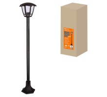 Светильник садово-парковый "СИТИ" НТУ 07-60-002 У1 4-х гранник на стойке h=1120 мм черный  SQ0330-1305  TDM