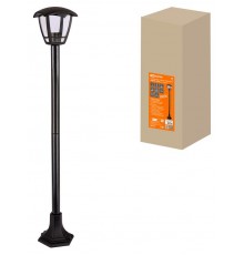 Светильник садово-парковый "СИТИ" НТУ 07-60-002 У1 4-х гранник на стойке h=1120 мм черный  SQ0330-1305  TDM