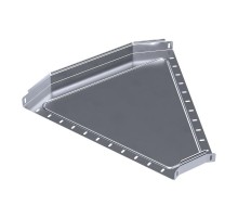 Угол горизонтальный 45 градусов Стандарт INOX (AISI 316) 600х50  PR16.3452  Промрукав