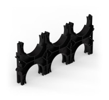 Кластер для двустенных труб d75 мм, тройной, двухсторонний (25 шт/кор)  PR13.02579  Промрукав