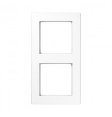 Рамка для вертикальной и горизонтальной установки, 2 поста; термопласт; белый; A CREATION  AC582BFWW  Jung