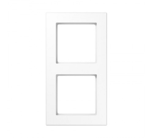 Рамка для вертикальной и горизонтальной установки, 2 поста; термопласт; белый; A CREATION  AC582BFWW  Jung