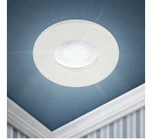 Светильник встраиваемый влагозащищенный WR3 WH MR16/GU5.3, IP44, белый  Б0054368  ЭРА