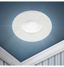 Светильник встраиваемый влагозащищенный WR3 WH MR16/GU5.3, IP44, белый  Б0054368  ЭРА