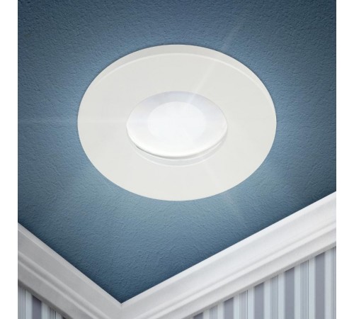 Светильник встраиваемый влагозащищенный WR3 WH MR16/GU5.3, IP44, белый  Б0054368  ЭРА