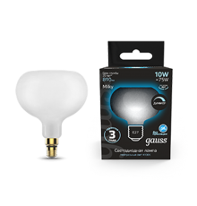 Лампа светодиодная Filament А190 10W 890lm 4100К Е27 milky диммируемая LED 1/6  1017802210-D  Gauss