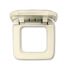 Рамка с крышкой 1-постовая, серия Busch-Duro 2000 SI, цвет слоновая кость  1719-0-0111   2CKA001719A0111  ABB