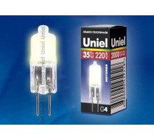 Лампа галогенная капсульная JC-220/35/G4 FR   02586  Uniel