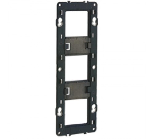 Суппорт Mosaic 3 мест 6/8 мод.  монтаж на винтах  080253  Legrand