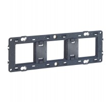 Суппорт Mosaic 3 мест 6/8 мод.  монтаж на винтах  080253  Legrand