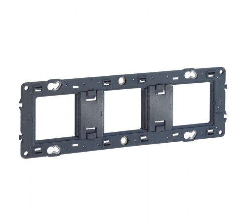 Суппорт Mosaic 3 мест 6/8 мод.  монтаж на винтах  080253  Legrand