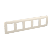 Рамка на 2+2+2+2+2 модуля (5-местная). слоновая кость. RAL9001  75015O  DKC