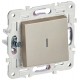 SKANDY Выключатель 1-клавишный проходной с индикацией 10А SK-V08Sh шампань  SK-V12-1-10-K37  IEK