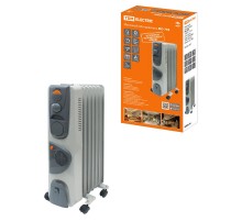 Масл. обогрев. МО-7ТВ, 1500 Вт, 7 сек, вент, регул. мощн. (600/900/1500+400 Вт), термостат,  SQ2501-0911  TDM