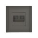 FORTE&PIANO Розетка комп. 2-ая RJ45 кат.6 FP334 серый  FP-K20-2-K03  IEK