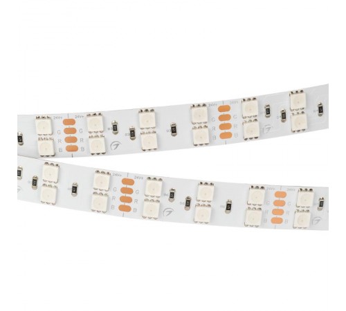Лента светодиодная RT-B120-15mm 24V RGB (28.8 W/m, IP20, 5060, 5m) (arlight, Открытый)  011205(2)  Arlight