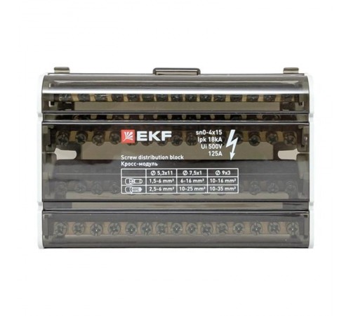 Шина нулевая в корпусе 4х15 EKF PROxima  sn0-4x15  EKF