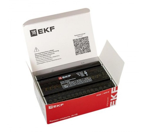 Шина нулевая в корпусе 4х15 EKF PROxima  sn0-4x15  EKF