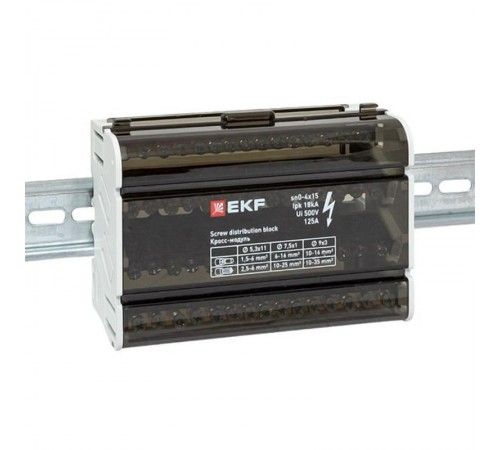 Шина нулевая в корпусе 4х15 EKF PROxima  sn0-4x15  EKF