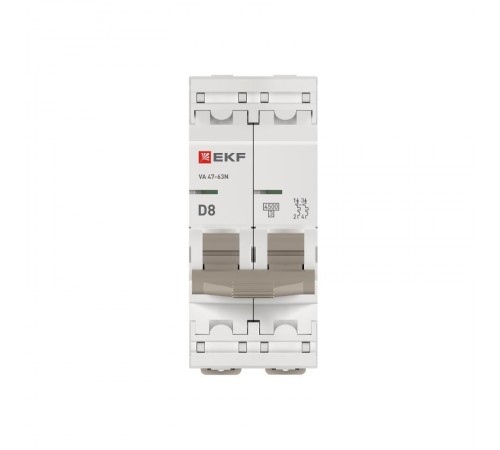 Выключатель автоматический ВА 47-63N 2P 8А (D) 4,5 кА PROXIMA M634208DEKF