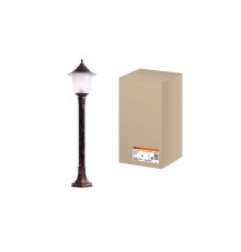 Светильник садово-парковый Прага Эл-11-73-100М 60 Вт Е27 напольный на стойке h-1.0 м медь  SQ0330-0518  TDM